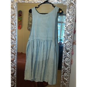 Free People FP Beach collection ‘I’m Still Obsessed’ seafoam blue mini dress.